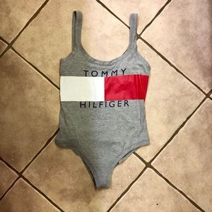 Tommy Hilfiger Gray Bodysuit